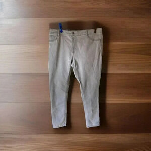 Denim Co Women 16 Grey Slim Fit Straight Leg Hi Rise Stretch Jeans Pocket Comfy